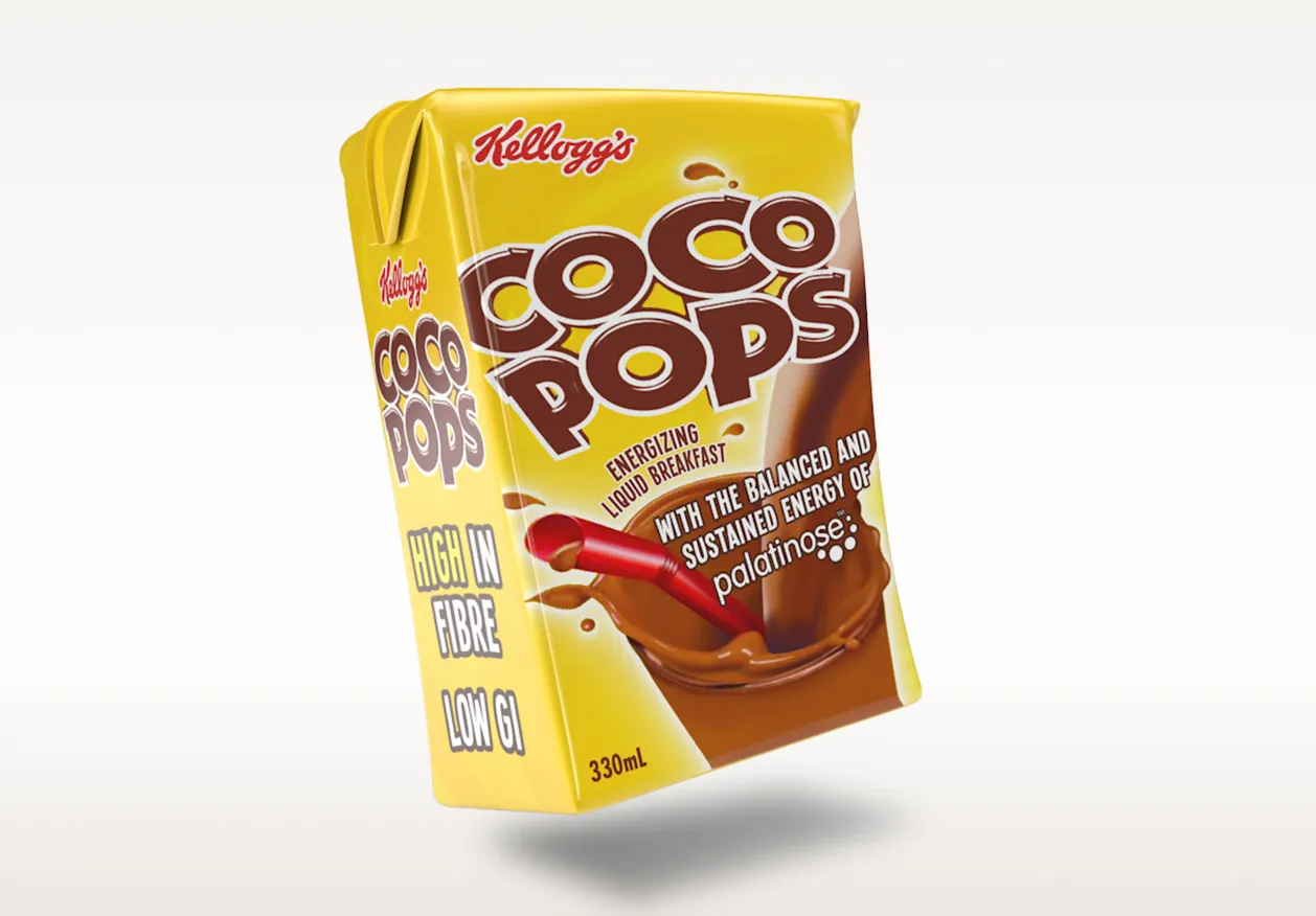 High-fibre Coco Pops cereal pack concept visualising a BENEO ingredient application